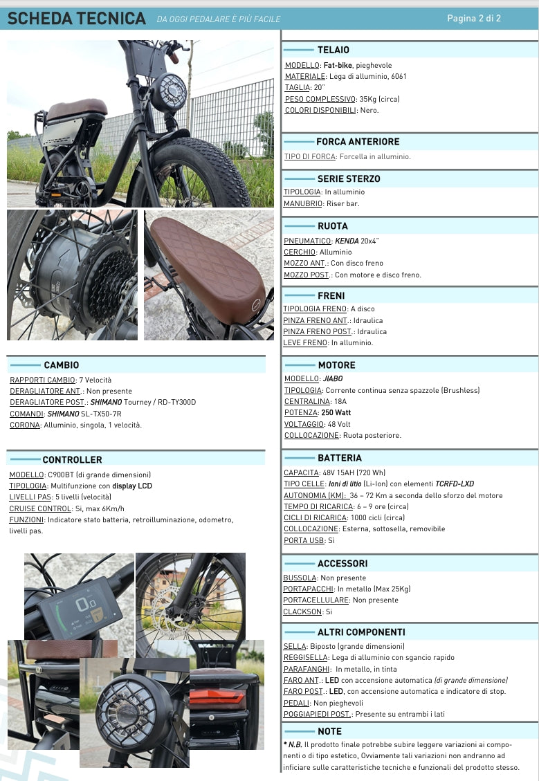 Fat Bike Grand Tour v1.0 250W 48V