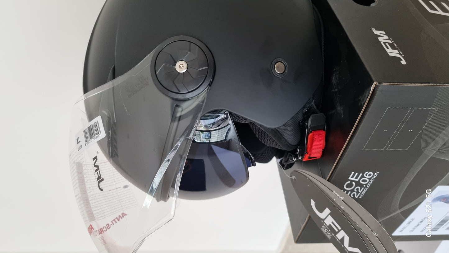 Casco jet doppia visiera