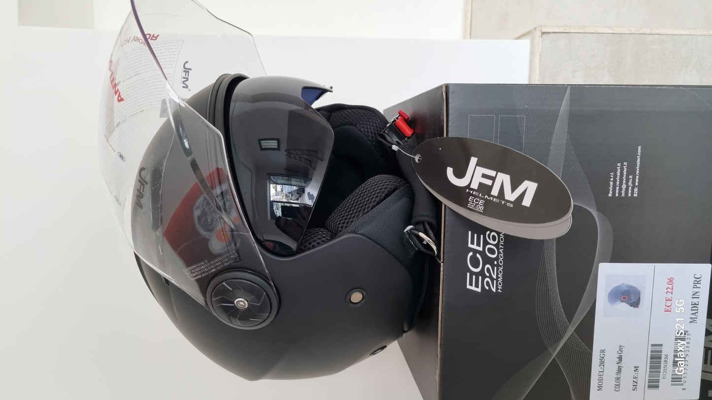 Casco jet doppia visiera